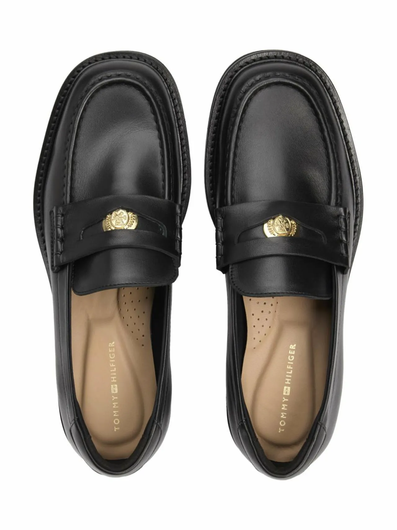 Kävelykengät & Loaferit<Tommy Hilfiger Crest Squarish Penny -loaferit BDS BLACK
