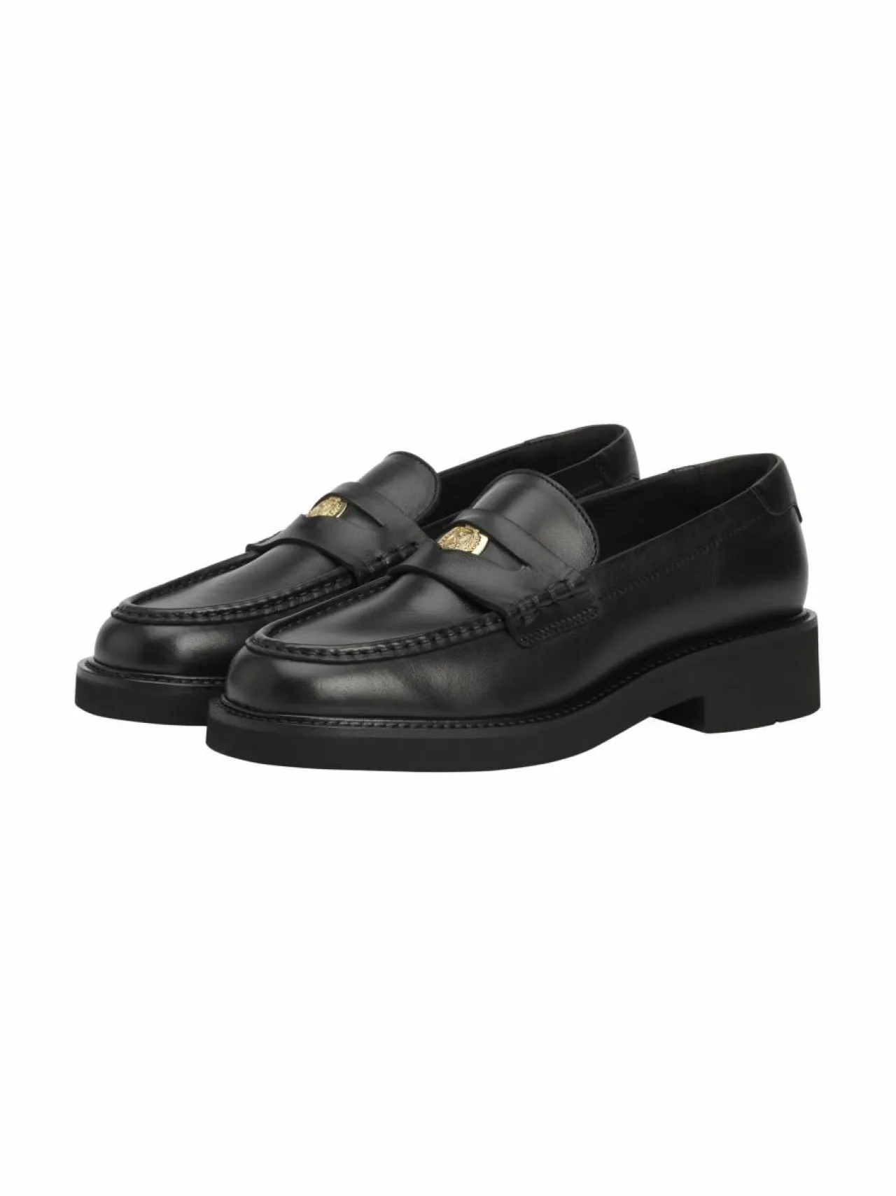 Kävelykengät & Loaferit<Tommy Hilfiger Crest Squarish Penny -loaferit BDS BLACK
