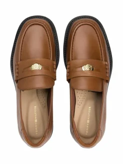 Kävelykengät & Loaferit<Tommy Hilfiger Crest Squarish Penny -loaferit GPA CINNAMON BARK