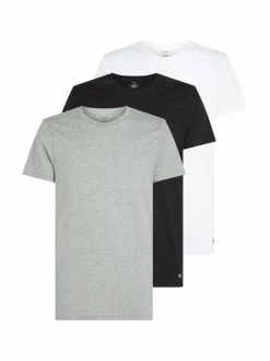 Alusasut<Calvin Klein Underwear Crew Neck -aluspaidat 3-pack MP1 BLACK WHITE GREY HEATHER