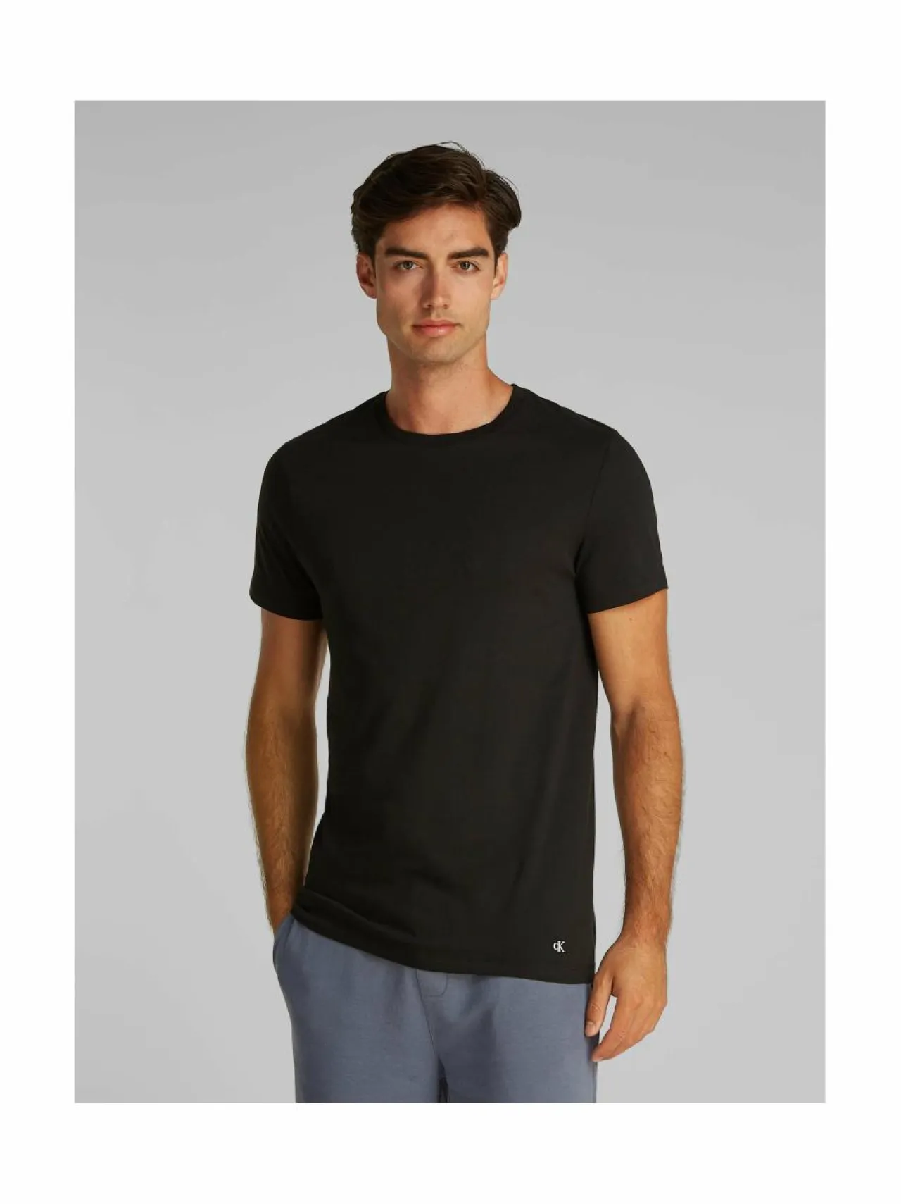 Alusasut<Calvin Klein Underwear Crew Neck -aluspaidat 3-pack MP1 BLACK WHITE GREY HEATHER