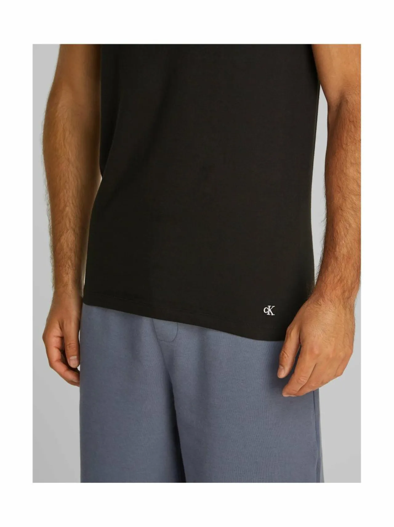 Alusasut<Calvin Klein Underwear Crew Neck -aluspaidat 3-pack MP1 BLACK WHITE GREY HEATHER