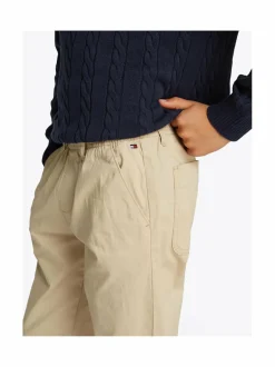 Tommy Hilfiger Crew Neck Cotton Cable Sweater -neule^ Neuleet|Neuleet