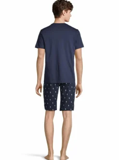 Pyjamat & Kylpytakit<Polo Ralph Lauren Crew-pyjamapaita CRUISE NAVY