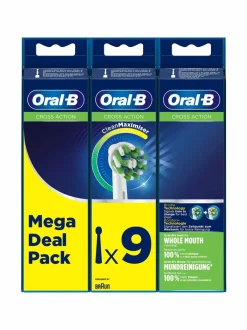 Oral-B Cross Action -harjaspää 9 kpl^ Hampaidenhoito