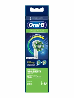 Hampaidenhoito<Oral-B CrossAction CleanMaximiser -vaihtoharjat 3-pack WHITE