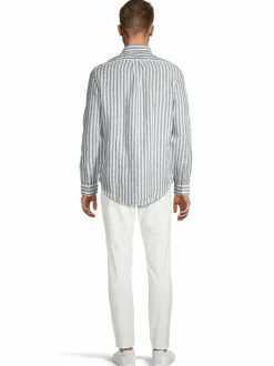 Paidat<Polo Ralph Lauren Cubdppcs-pellavakauluspaita 5138B NEW OLIVE/WHITE