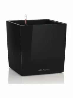 Ruukut & Istutusastiat<Lechuza Cube Premium 40 Musta Altakasteluruukku pyörillä ∅40x40cm korkeus40cm MUSTA KIILTÄVÄPINTA