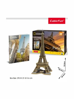 Pelit<CUBIC FUN NatGeo 3D-palapeli Eiffel-torni
