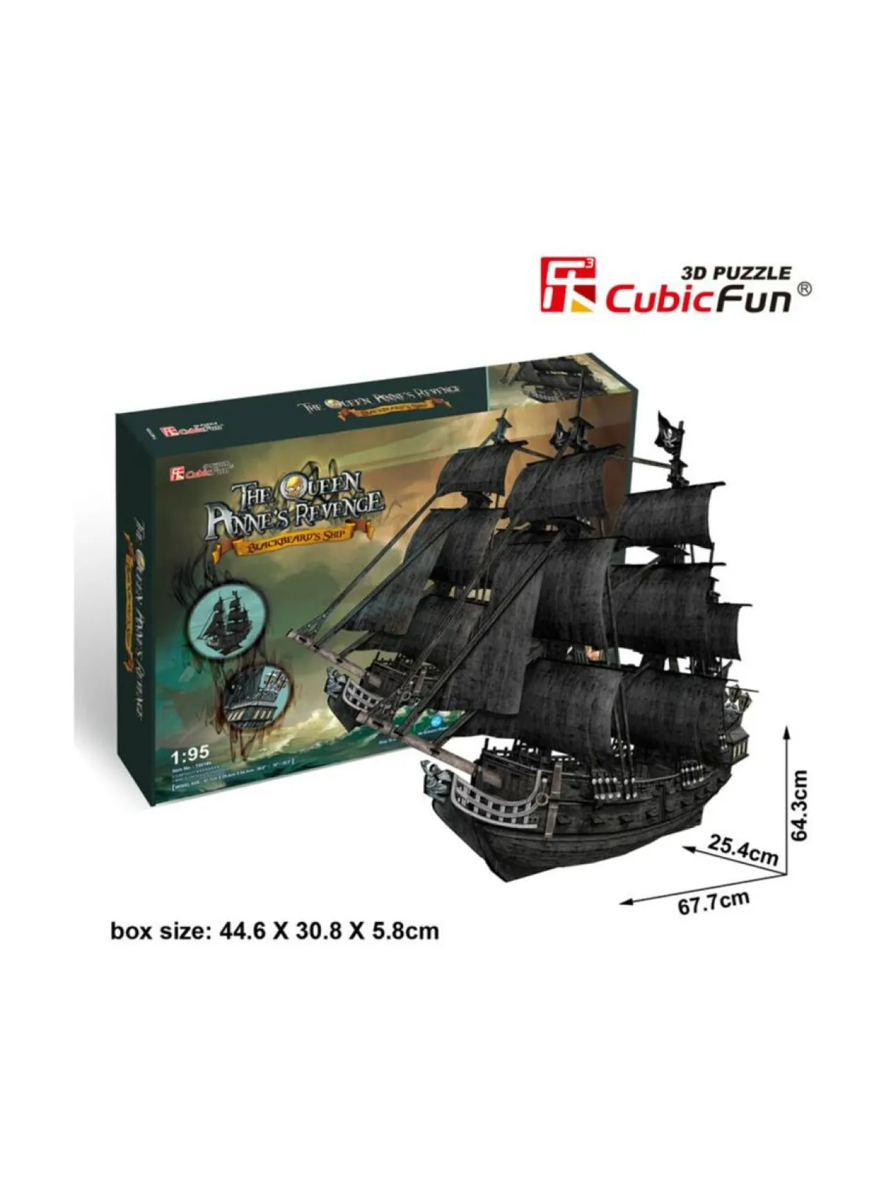 CUBIC FUN CUBICFUN 3D palapeli Laiva Queen Ann´s Revenge^ Pelit