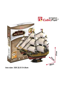 CUBIC FUN CUBICFUN 3D palapeli Purjealus Victoria^ Pelit