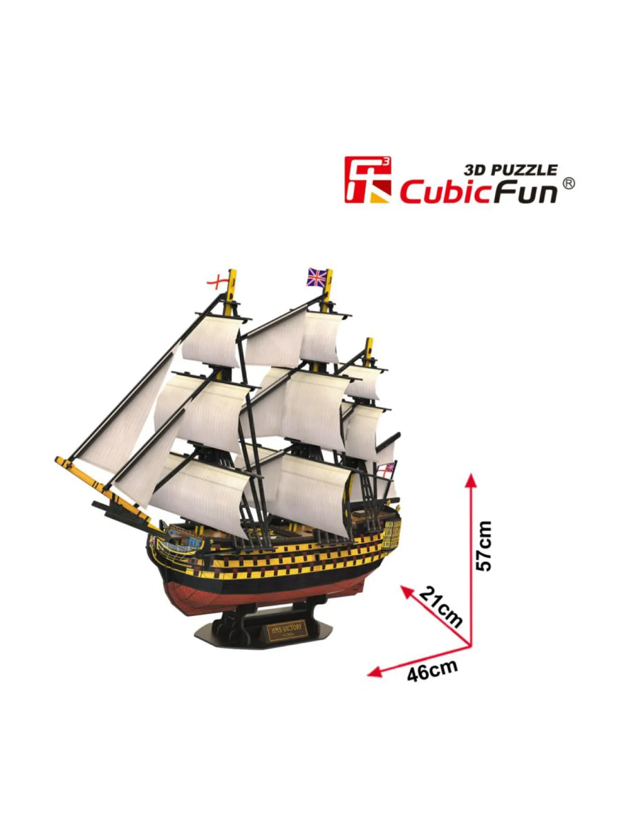CUBIC FUN CUBICFUN 3D palapeli Purjealus Victoria^ Pelit