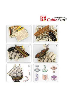 CUBIC FUN CUBICFUN 3D palapeli Purjealus Victoria^ Pelit
