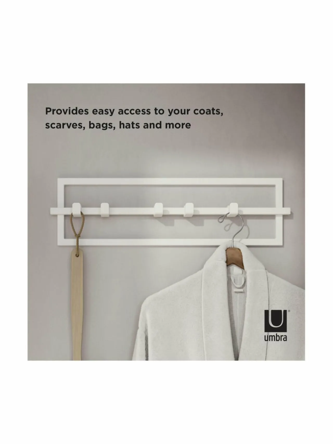 Naulakot & Koukut<Umbra Cubiko 5 Hook -naulakko WHITE