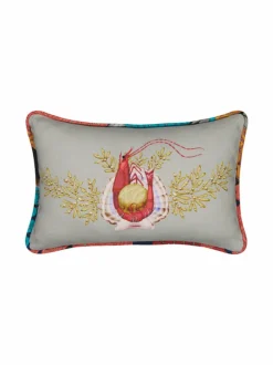 Sisustustyynyt<Klaus Haapaniemi & Co Cuirasse Linen Cushion Cover -tyynynpäällinen GREY