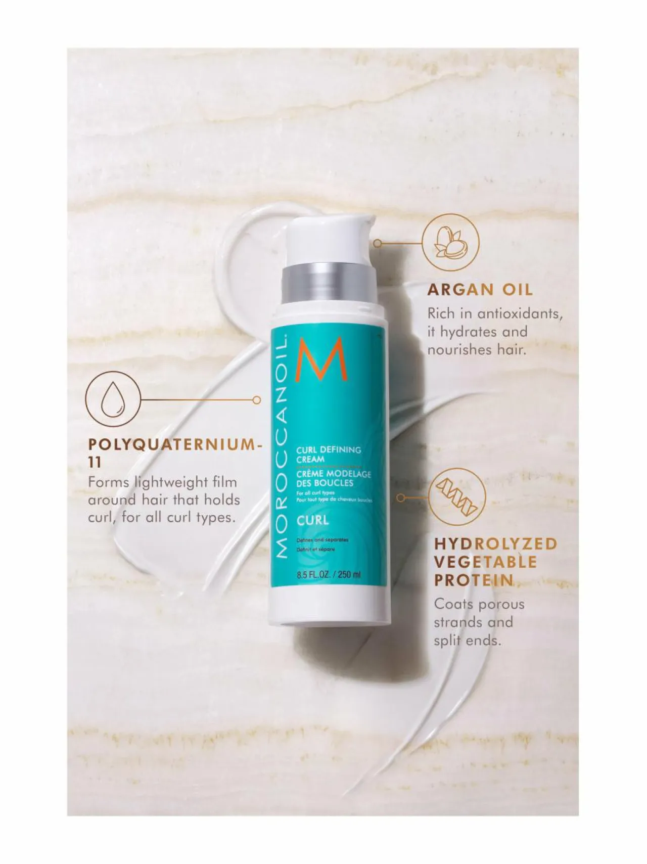 Muotoilu & Viimeistely<Moroccanoil Curl Defining Cream -kiharavoide 250 ml