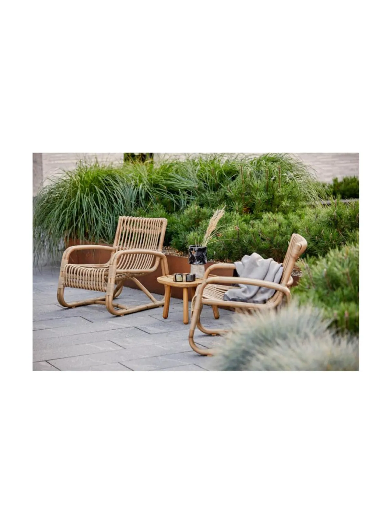 Cane-Line Curve-nojatuoli^ Puutarhakalusteet & Pehmusteet
