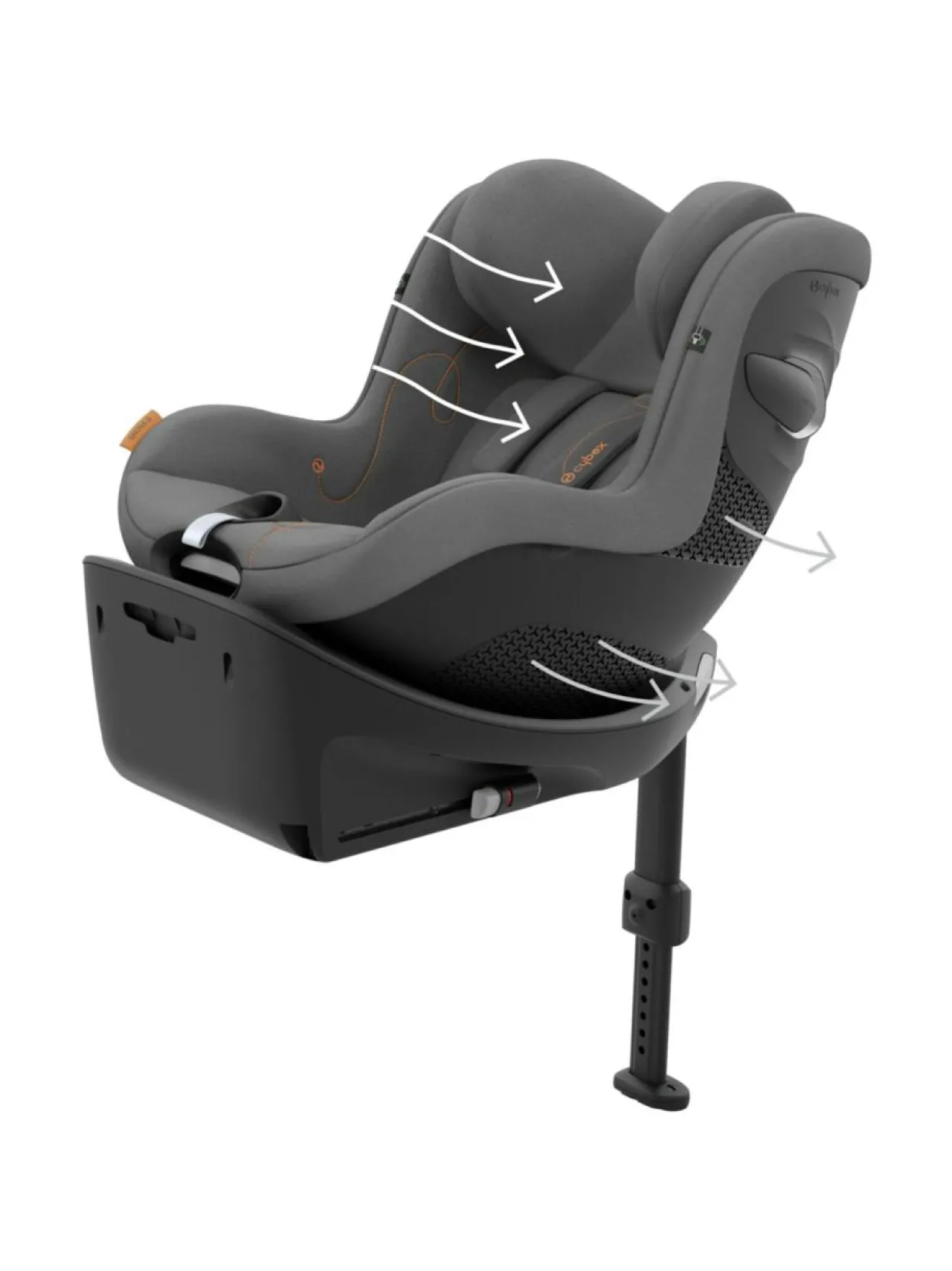 Turvaistuimet<CYBEX Sirona G i-Size turvaistuin (61-105cm) PLUS MOON BLACK