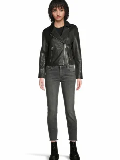 Takit<All Saints Dalby Biker -nahkatakki BLACK