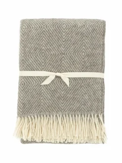 Huovat & Päiväpeitot<Casa Stockmann Danaja-villahuopa 130 x 200 cm NATURAL WHITE/GREY 0109