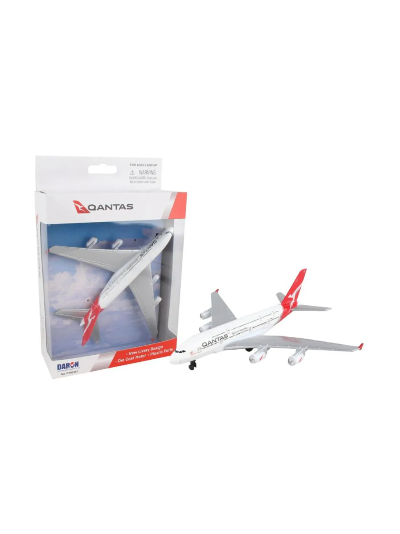 Daron Qantas A380 Metallinen lentokone 15,5 cm^ Autot Ja Muut Ajoneuvot