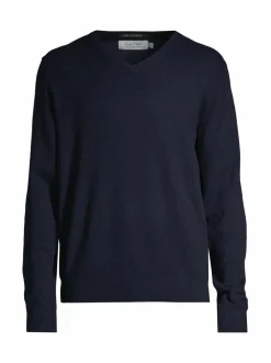 Neuleet<CONSTRUE Dash V-neck -kashmirneule NAVY