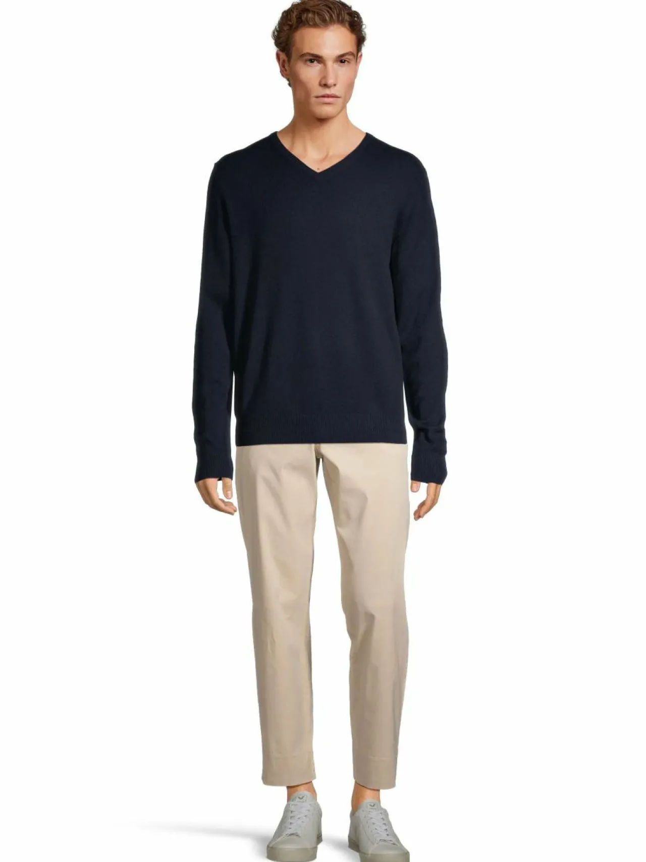 Neuleet<CONSTRUE Dash V-neck -kashmirneule NAVY