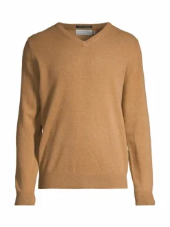 Neuleet<CONSTRUE Dash V-neck -kashmirneule BROWN B