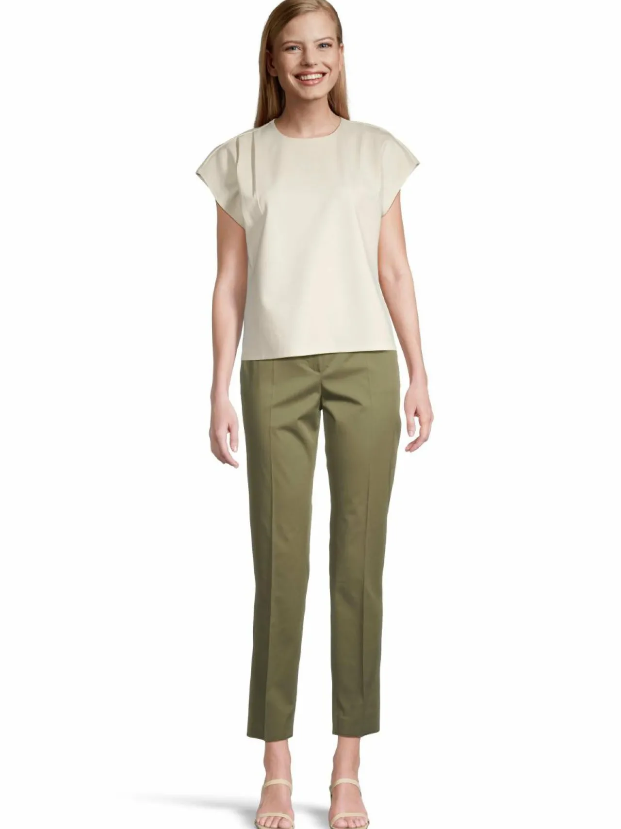Housut<Max Mara Studio David-housut 003 KHAKI