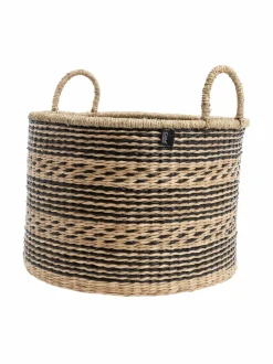 Säilytys<Casa Stockmann Day L -meriruohokori kahvoilla NATURAL/BLACK
