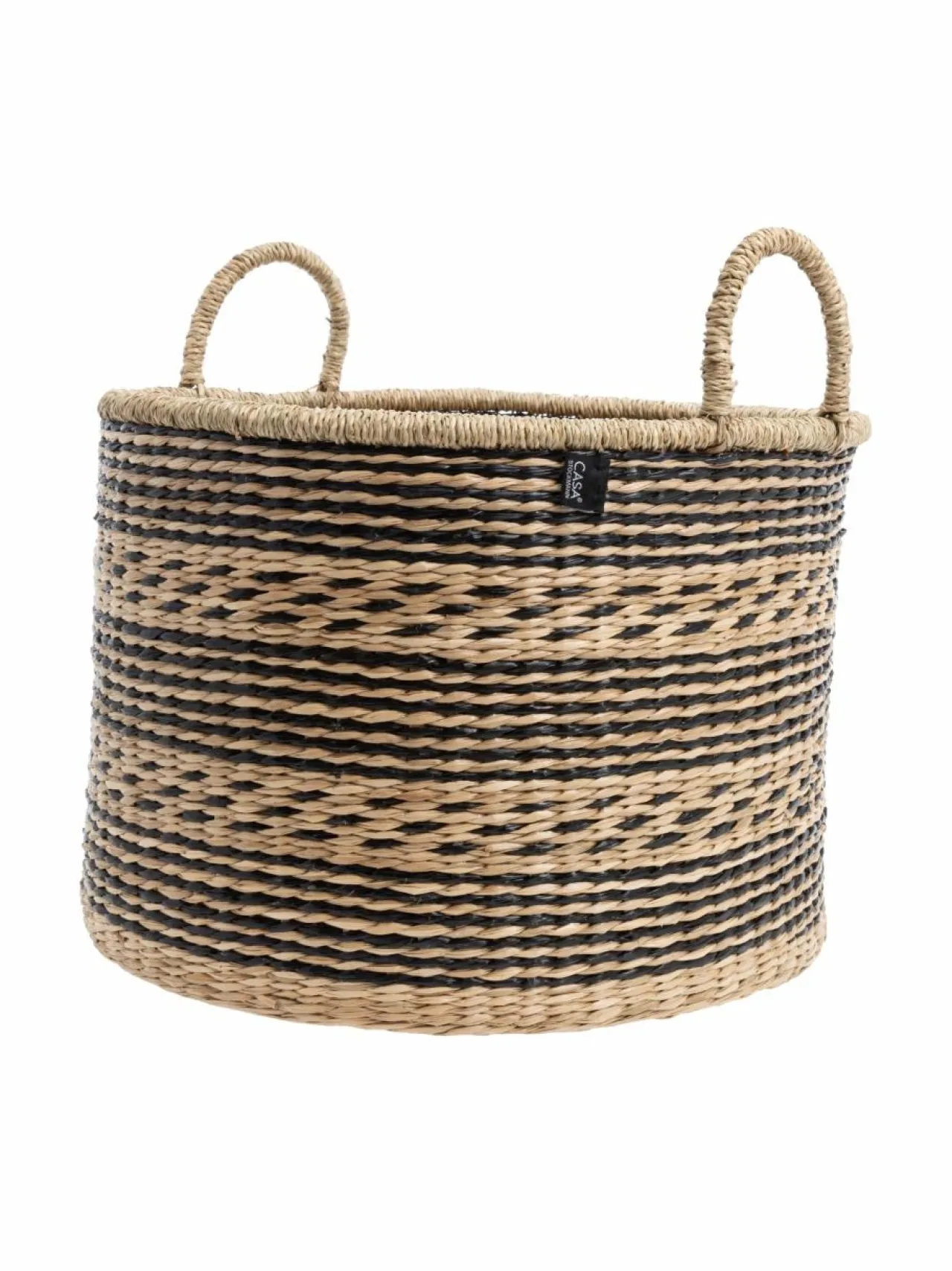 Säilytys<Casa Stockmann Day L -meriruohokori kahvoilla NATURAL/BLACK