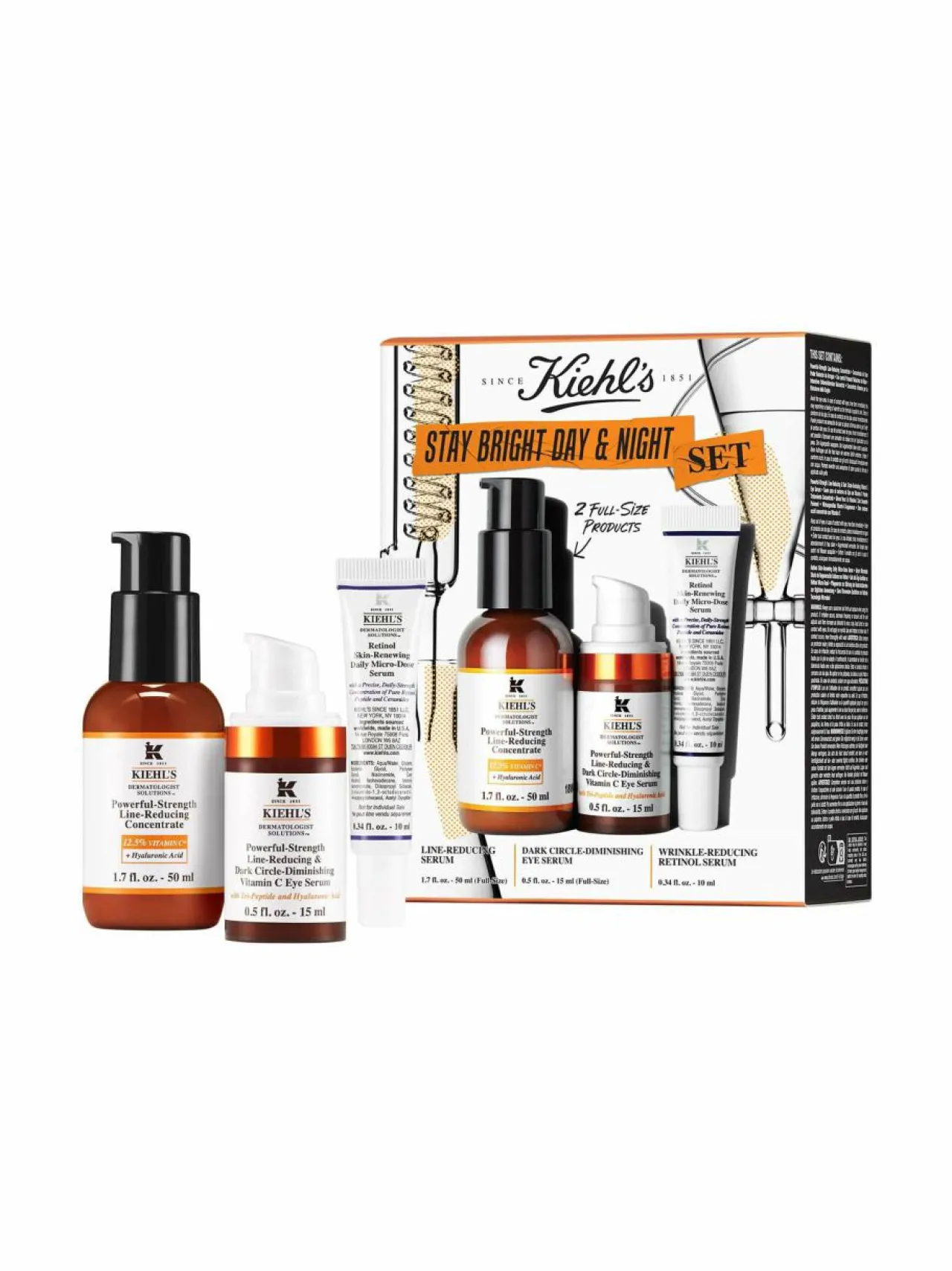 Kiehl's Day-Night Line-Reducing Bundle Skin Care Set -ihonhoitopakkaus^ Ihonhoitopakkaukset