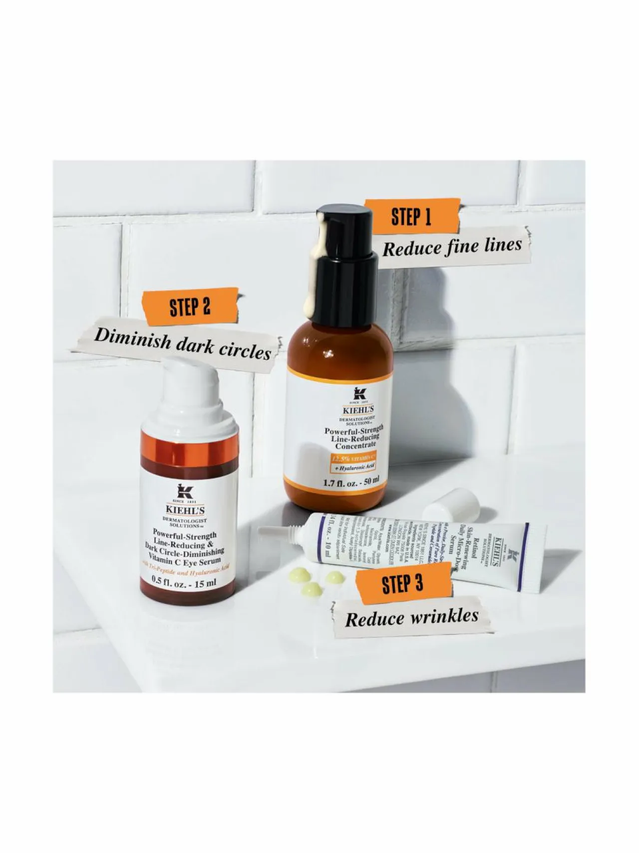 Kiehl's Day-Night Line-Reducing Bundle Skin Care Set -ihonhoitopakkaus^ Ihonhoitopakkaukset