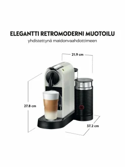 Nespresso DeLonghi Citiz & Milk Coffee Maker -kahvikapselikone^ Kahvin- & Vedenkeittimet