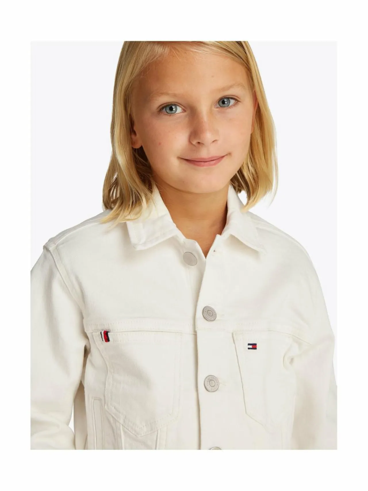 Ulkoiluvaatteet<Tommy Hilfiger Denim Trucker -farkkutakki 1CD WHITE