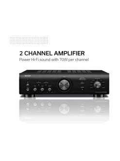 Audio<Denon PMA-600NE integroitu stereovahvistin, hopea