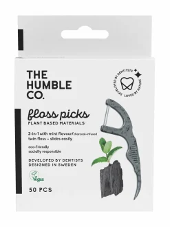 Humble Brush Dental Charcoal Picks - hammaslankaimet^ Erikoistuotteet