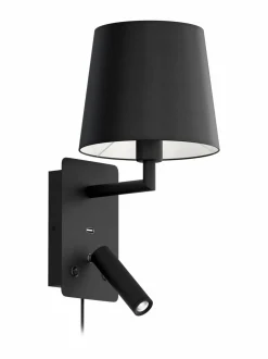 Seinävalaisimet<Design by Grönlund Denver USB -seinävalaisin BLACK