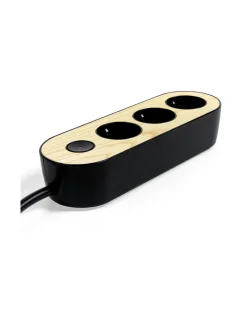 Turvatuotteet<MyNolla Design Jatkojohto, 2m - Saarni BLACK