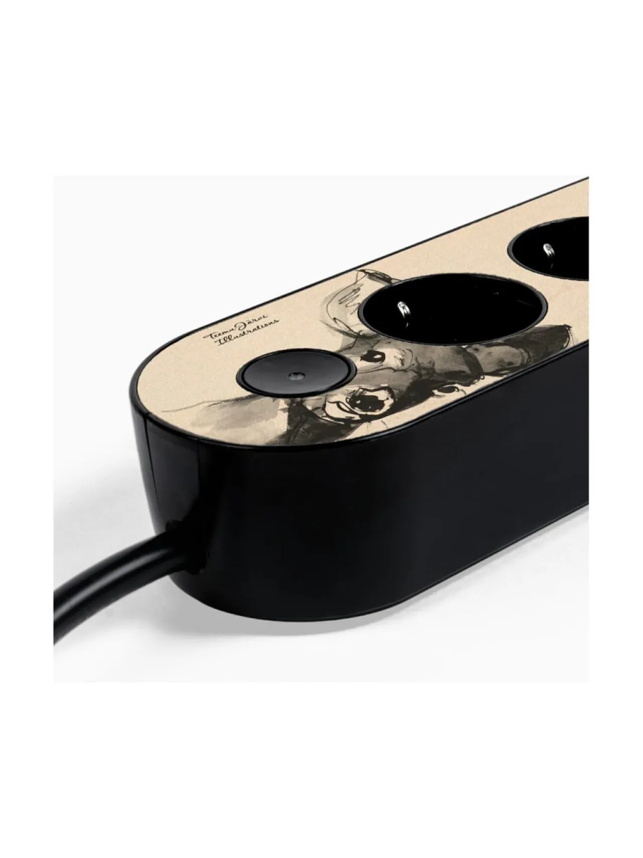 Turvatuotteet<MyNolla Design Jatkojohto, 2m - Teemu Järvi (Hurmaava Peura) BLACK