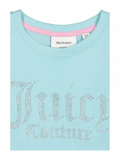 T-Paidat<JUICY COUTURE Diamante Fitted T-paita 395 ANGEL BLUE