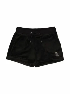 JUICY COUTURE Diamante Fold Up -samettishortsit^ Shortsit