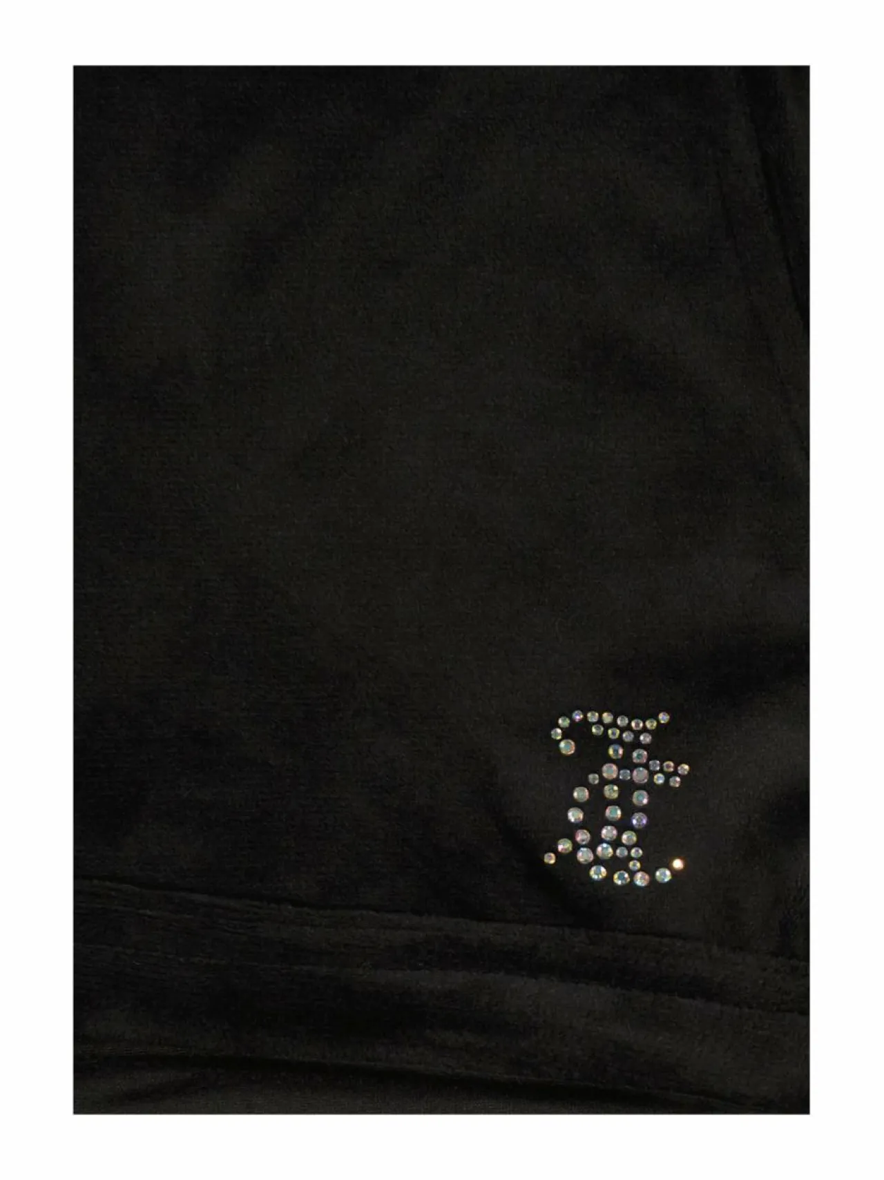 JUICY COUTURE Diamante Fold Up -samettishortsit^ Shortsit