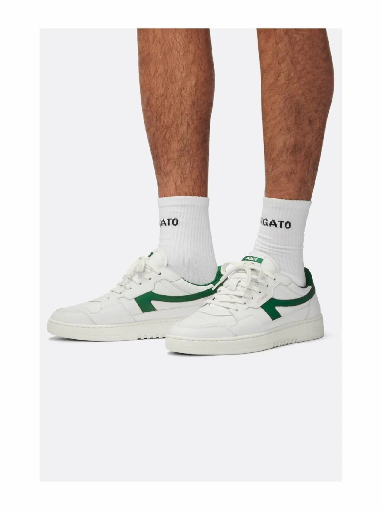 Urheilujalkineet|Tennarit & Sneakerit<AXEL ARIGATO Dice-A-nahkasneakerit WHITE /GREEN