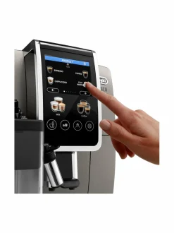 Kahvin- & Vedenkeittimet<Delonghi Dinamica Plus -kahviautomaatti TITANIUM, BLACK
