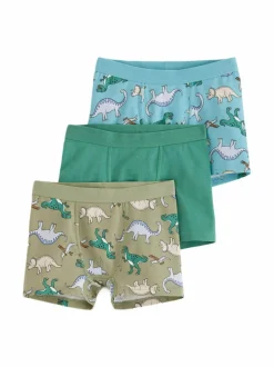 Alusvaatteet<Lindex Dino-bokserit 3-pack 5249 DUSTY GREEN