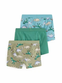 Alusvaatteet<Lindex Dino-bokserit 3-pack 5249 DUSTY GREEN