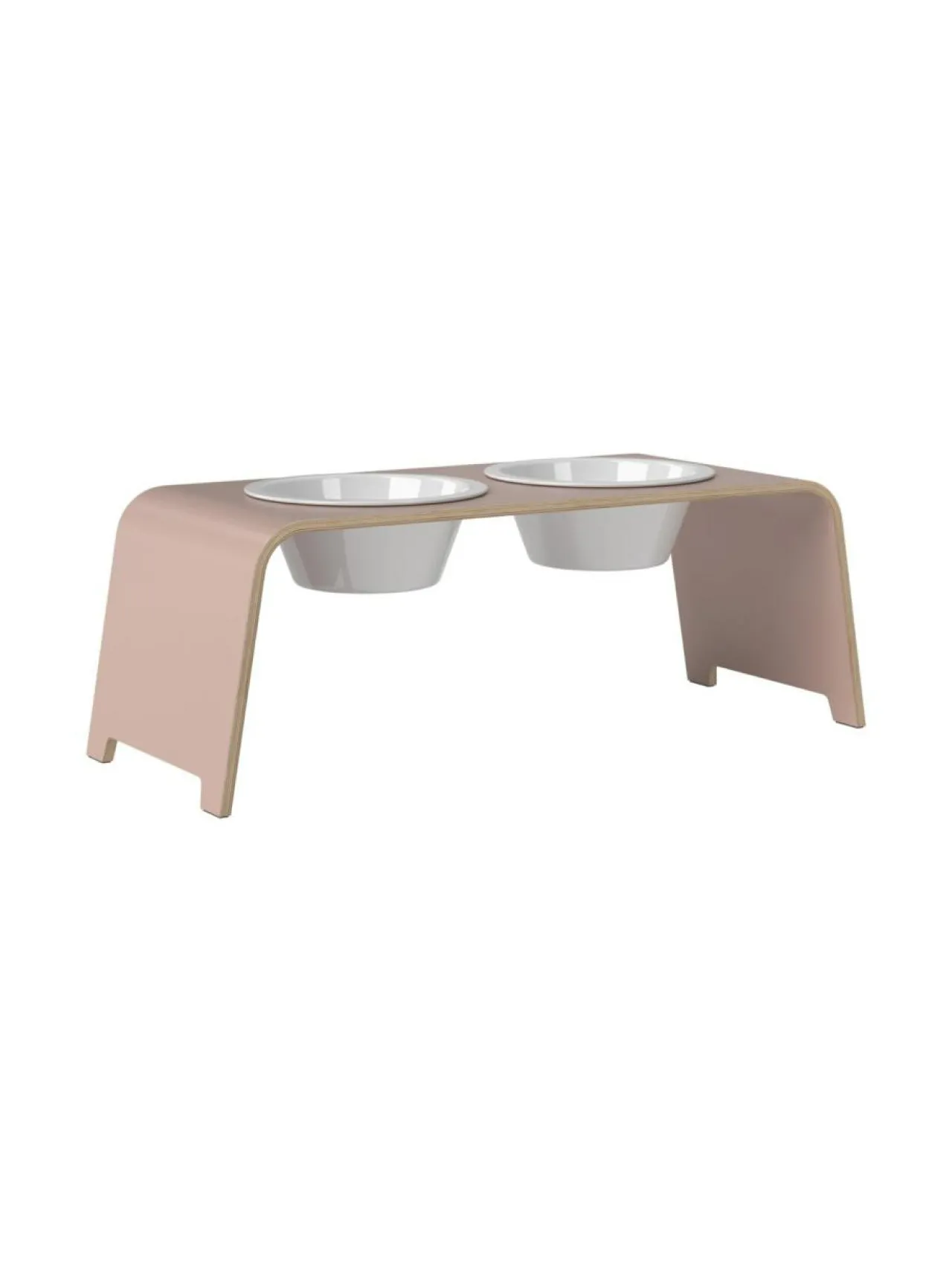 dogBar ® Classic korotettu ruokakuppiteline - Vanha roosa^ Ruokakupit Ja -Tarvikkeet