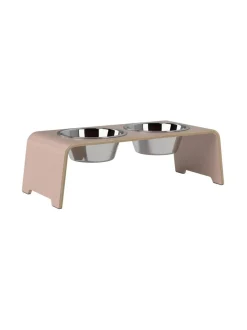 Ruokakupit Ja -Tarvikkeet<dogBar ® Classic korotettu ruokakuppiteline - Vanha roosa RUOSTUMATON TERÄS