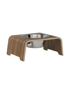 dogBar ® Single korotettu ruokakuppi - Pähkinä^ Ruokakupit Ja -Tarvikkeet